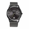 TITAN 1806QM01 Watch for Men Analog Anthracite Stainless Steel Band