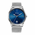 TITAN 1806SM04 Watch for Men Analog Blue Stainless Steel Band
