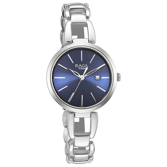 Titan Analog Blue Dial Women's Watch-2642SM02/NP2642SM02