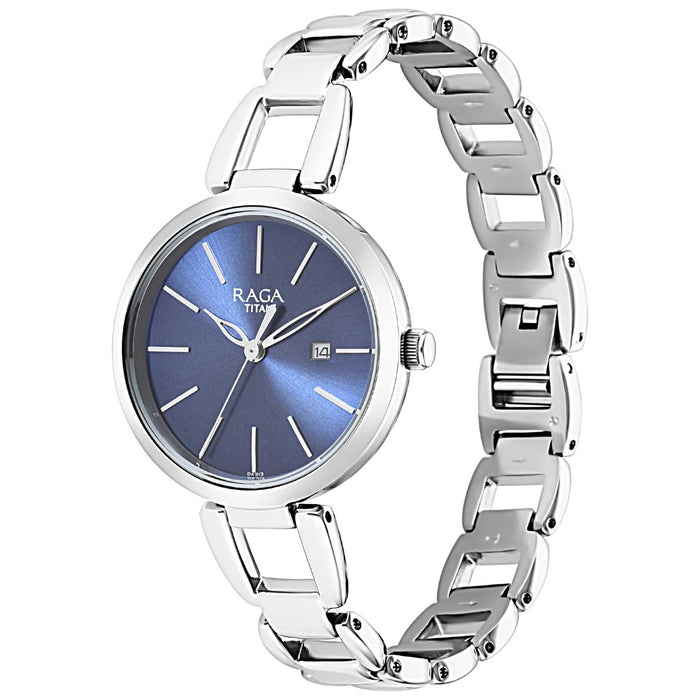 Titan Analog Blue Dial Women's Watch-2642SM02/NP2642SM02