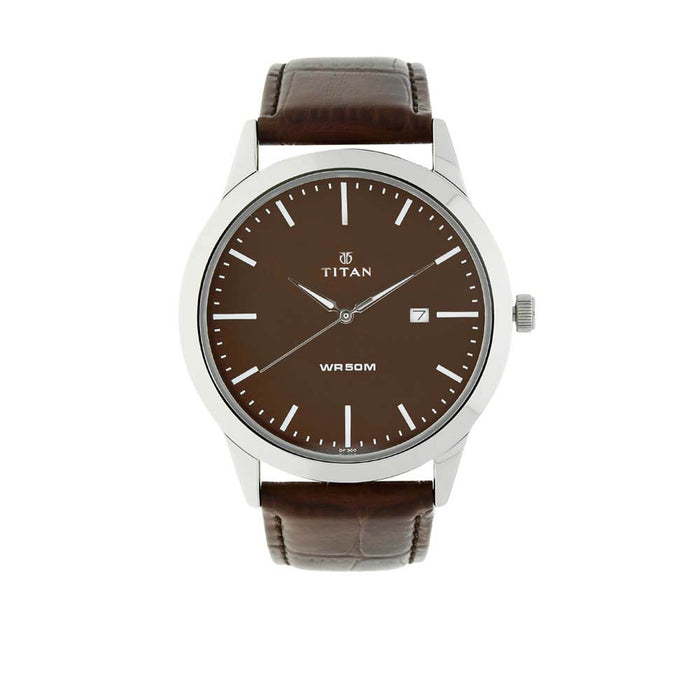 Titan Analog Brown Dial Men's Watch NM1584SL04/NN1584SL04