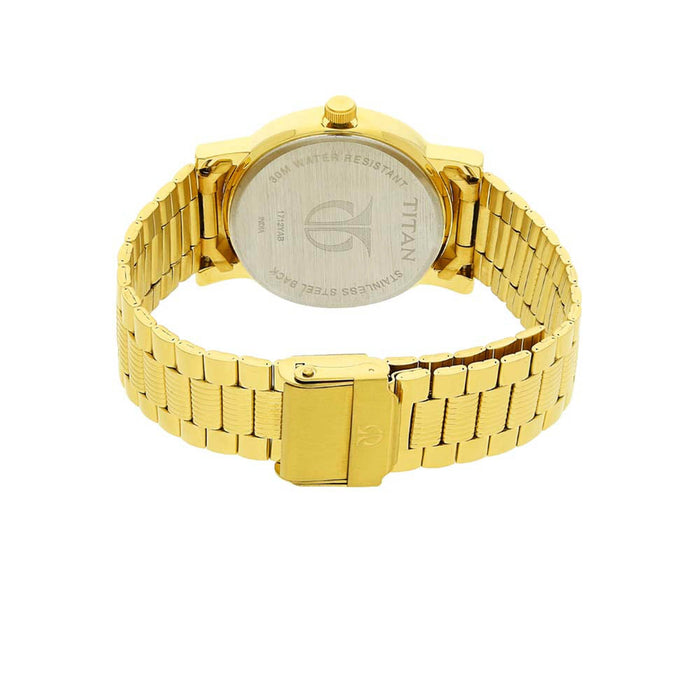 Titan Analog Gold Dial Men's Watch-NL1712YM03/NR1712YM03, Golden, free size, Analog Watch