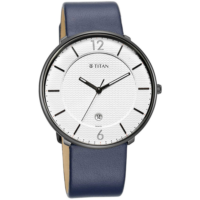Titan Analog White Dial Men's Watch-NP1849NL01/NP1849NL01, White, strap