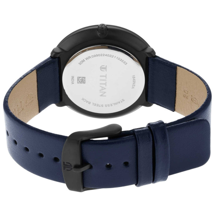 Titan Analog White Dial Men's Watch-NP1849NL01/NP1849NL01, White, strap