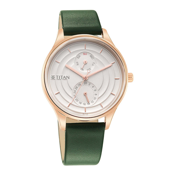 Titan Analog White Dial Women's Watch-2670WL05/NR2670WL05