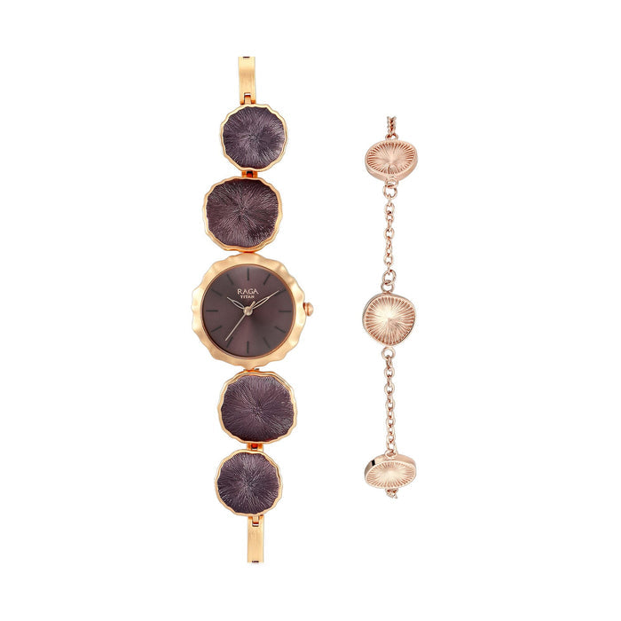 Titan Aster by Raga I Am Brown Dial Analog Watch for Women 95096KM01