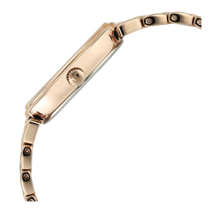 Titan Aura Quartz Analog Rose Gold Dial Rose Gold Stainless Steel Strap Watch for Women 95242WM01