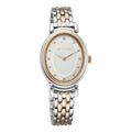 Titan Aura Quartz Analog Silver Dial With Two Toned Stainless Steel Strap Watch For Women 95242KM01