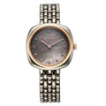 Titan Aura Quartz Analog Titanium Mother of Pearl Dial Titanium Stainless Steel Strap Watch for Women 95241KM02
