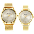 Titan Bandhan Champagne Dial Golden Stainless Steel Strap Watch 18062648YM01