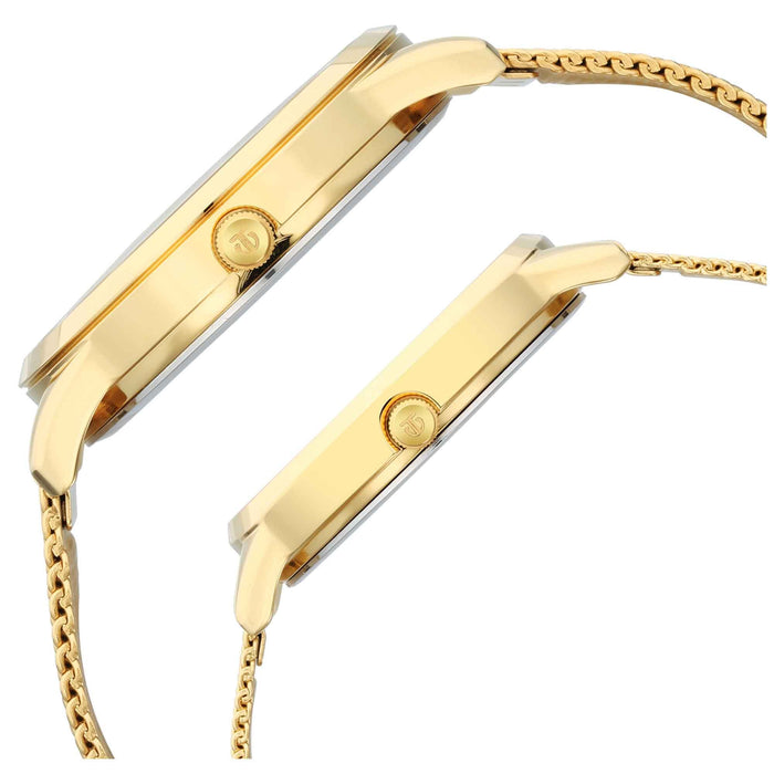 Titan Bandhan Champagne Dial Golden Stainless Steel Strap Watch 18062648YM01