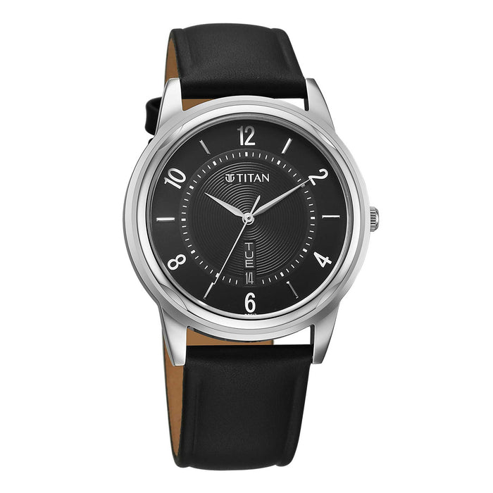Titan Black Dial Analog Watch for Men