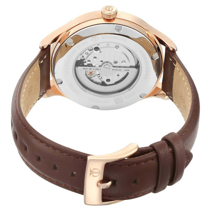Titan Blue Dial Automatic Watch with Leather Strap 90111WL01