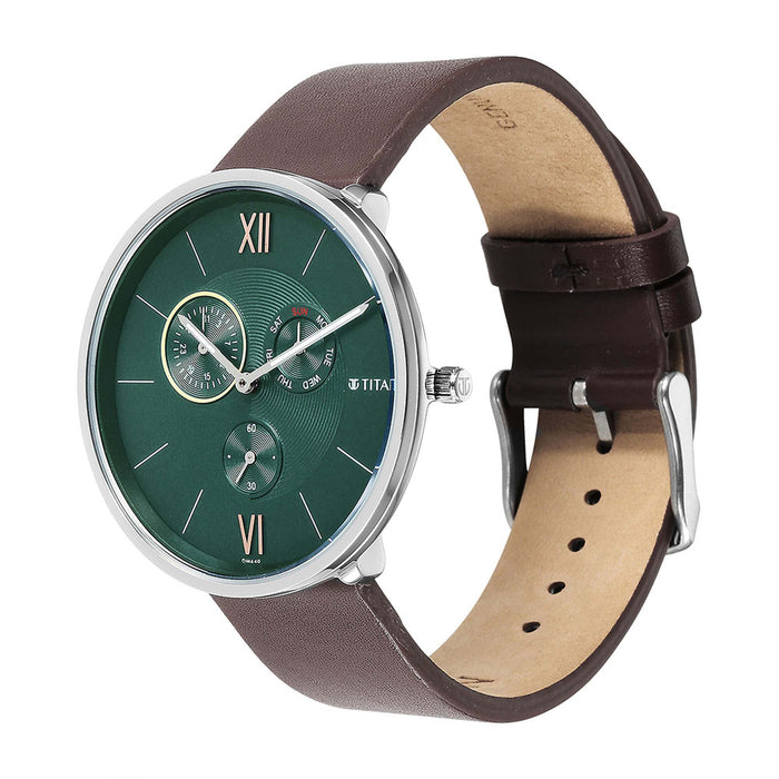 Titan Blue Dial Quartz Multifunction Watch for Men