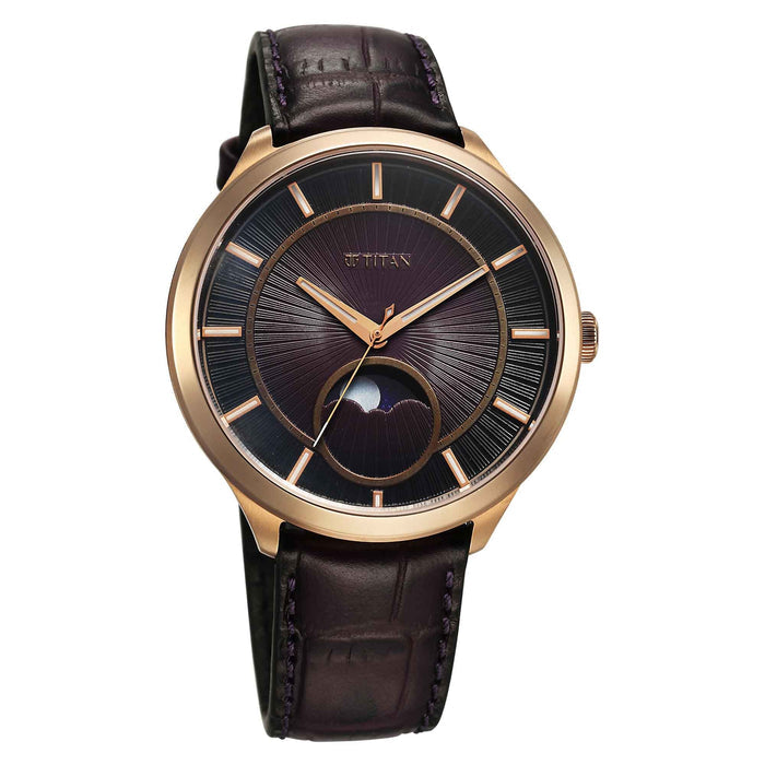 Titan Caelum Sun Moon Sub-Dial in Imperial Purple - Stellar Edition 10028WL01