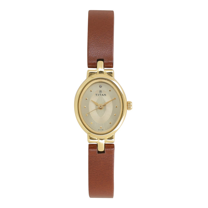Titan Dress Watch For Women Analog Stainless Steel - 2594YL01, strap