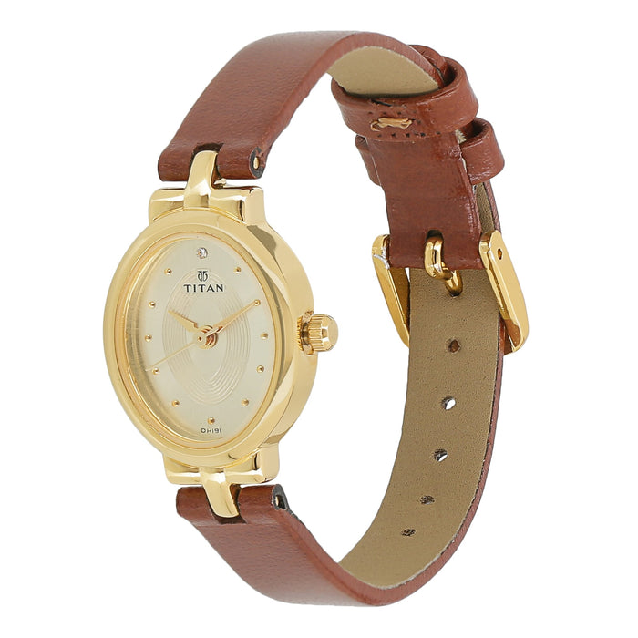 Titan Dress Watch For Women Analog Stainless Steel - 2594YL01, strap