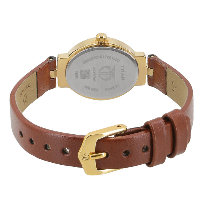 Titan Dress Watch For Women Analog Stainless Steel - 2594YL01, strap