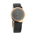 Titan Edge Anthracite Dial Leather Strap Watch 1595WL09