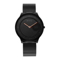 Titan Edge Baseline Black Dial Stainless Steel Strap Watch 1843NM02