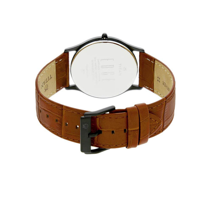 Titan Edge Brown Dial Watch with Date function for Men 1683NL01