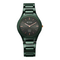 Titan Edge Ceramic Quartz Analog Green Dial Ceramic Strap Watch for Women 2653QC06