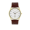 Titan Edge Leather Strap Analog with Date 1683YL01
