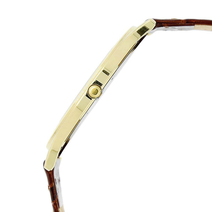 Titan Edge Leather Strap Analog with Date 1683YL01