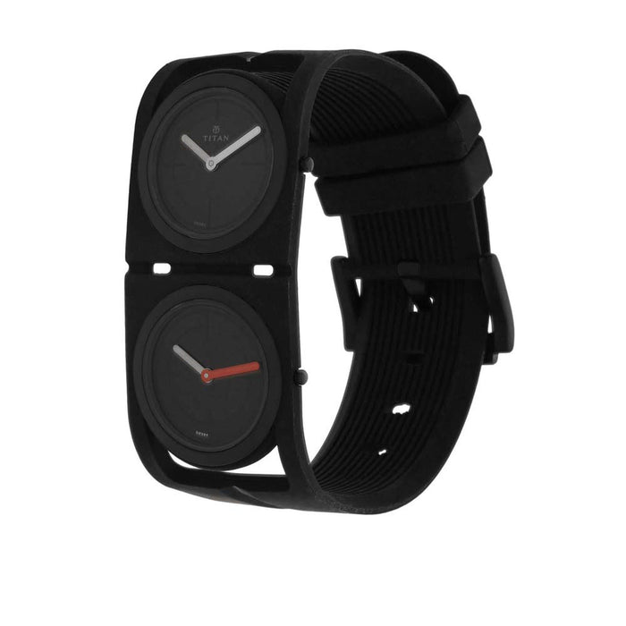 Titan Edge Sport Dual Time Series Ultra Slim Thin Watch for Men 1653NP01