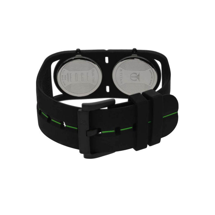 Titan Edge Sport Dual Time Series Ultra Slim Thin Watch for Men 1653NP03