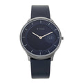 Titan Edge Watch with Blue Dial in Anthracite Case 1843QL01