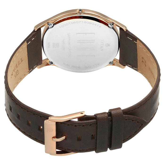 Titan Edge White Dial Analog Watch with Date Function for Unisex 1683WL02