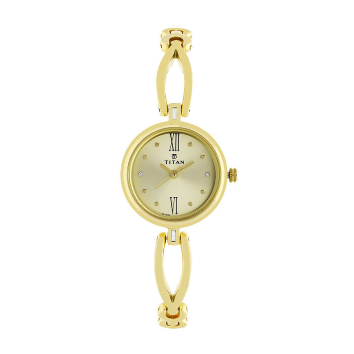 Titan Karishma Analog Champagne Dial Women's Watch-NL2601YM01/NR2601YM01