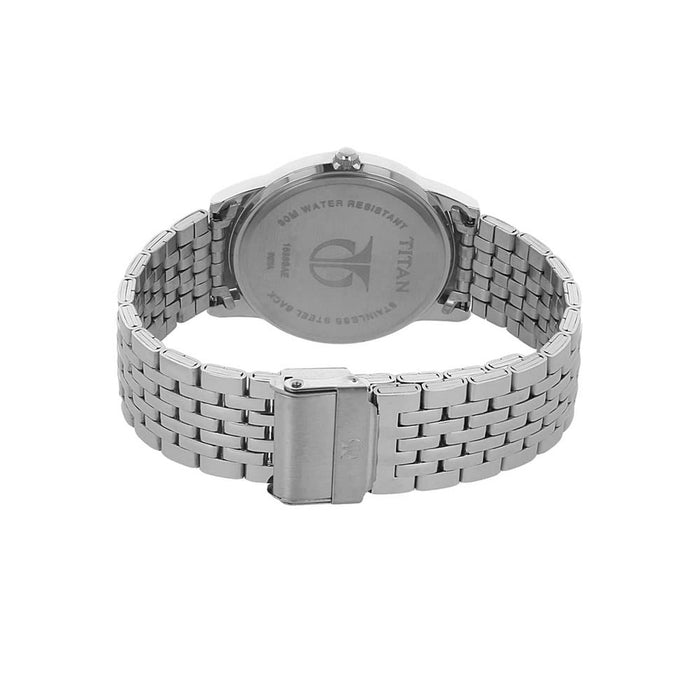 Titan Karishma Analog Silver Dial Men's Watch-NK1638SM01 / NK1638SM01/NK1638SM01 Stainless Steel, Silver Strap
