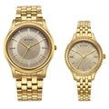 Titan Karishma Bandhan Champagne Dial Analog Stainless Steel Strap watch for Couple 18242712YM01