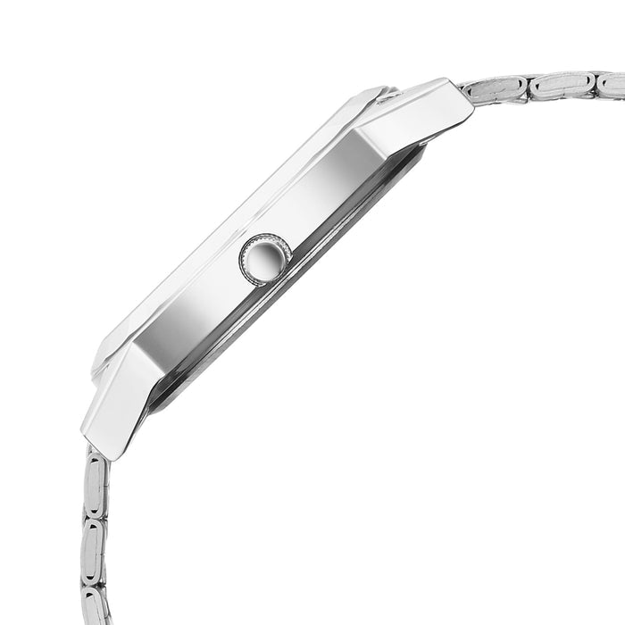 Titan Karishma Gents Upg Silver Round Dial Stainless Steel Strap Watch For Men