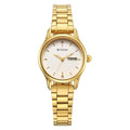 Titan Karishma Ladies Upg Beige Round Dial Stainless Steel Strap Watch For Women