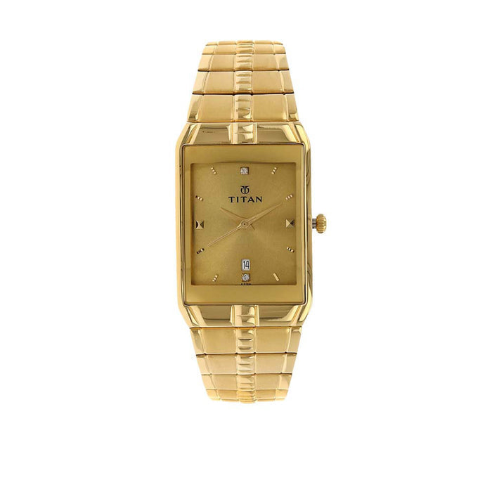 Titan Karishma Men's Analog Watch (NM9151YM03, Champagne)