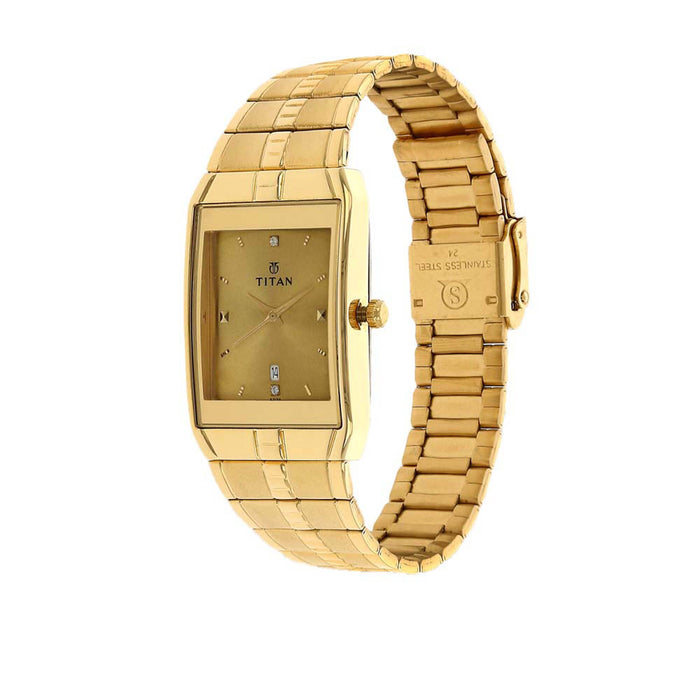 Titan Karishma Men's Analog Watch (NM9151YM03, Champagne)