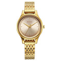 Titan Karishma Quartz Analog Beige Dial Golden Stainless Steel Strap Watch For Women