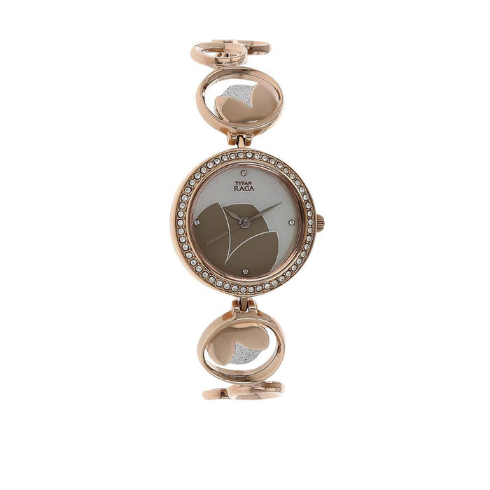 Titan Karishma Silver White Dial Analog Watch for Women 2539KM01