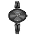 Titan Ladies Karishma Black Dial Metal Strap Watch, Black