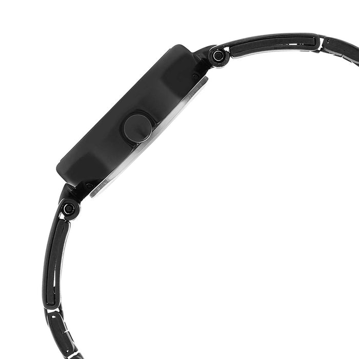 Titan Ladies Karishma Black Dial Metal Strap Watch, Black