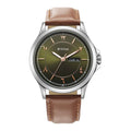 Titan Marhaba Green Dial Analog Leather Strap watch for Men
 1870SL08
