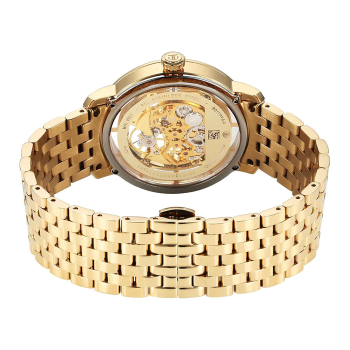 Titan Mechanical Slimline Golden Dial Watch for Men 90158YM01