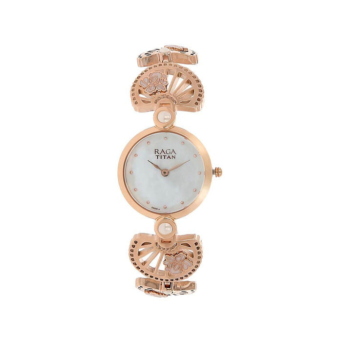 Titan Mother of Pearl Dial Analog Watch for Women 2567WM01