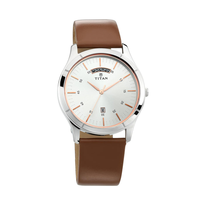 Titan Neo Analog Silver Dial Men's Watch-NL1767SL01/NP1767SL01