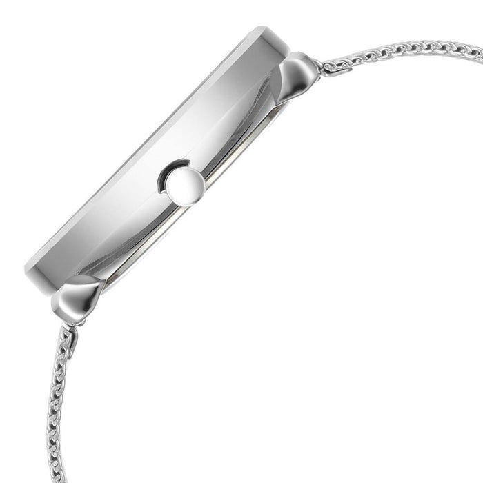Titan Neo Analog with Day and Date Mother Of Pearl Dial Silver Color Stainless Steel Strap Watch For Women 2763SM01