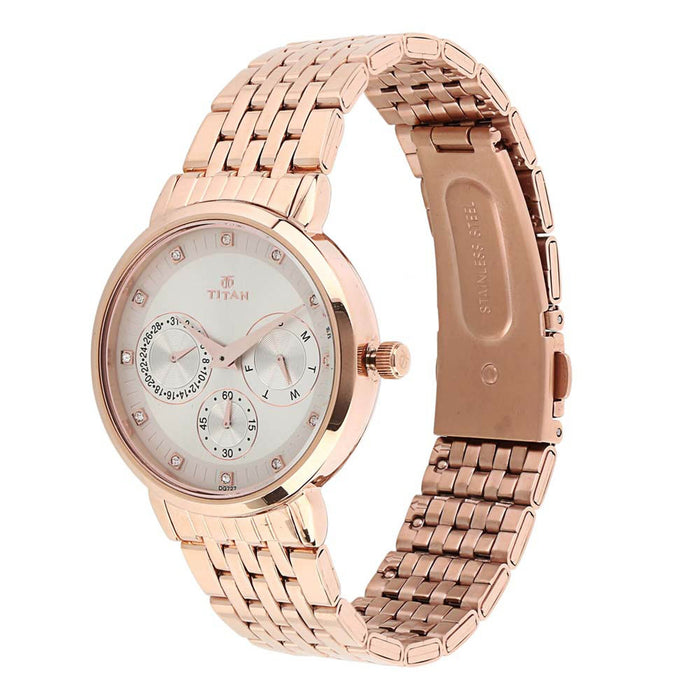 Titan Neo Beige Dial Multifunction Watch For Women 2569WM02