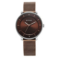 Titan Noir Brown Dial Analog Metal Strap Watch for Women 2728KM02